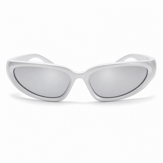 Nite Fury Silver Sunglasses Retro Fashion Style