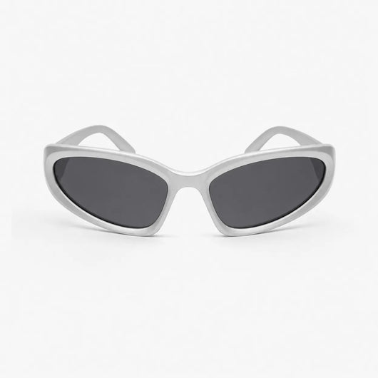 Nite Fury Silver & Black Sunglasses Retro Fashion Style