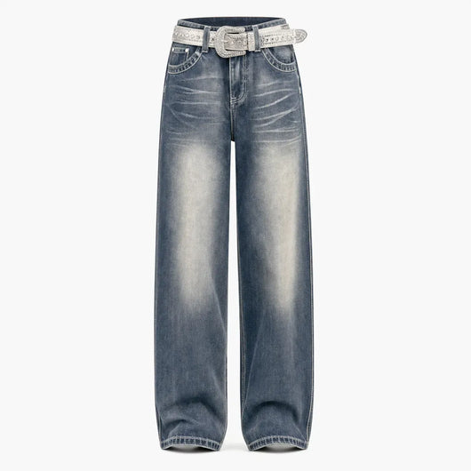 Nite Fury Blue / S Vintage Washed Baggy Jeans