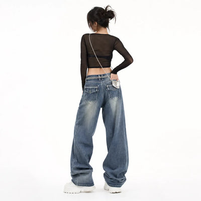 Nite Fury Vintage Washed Baggy Jeans