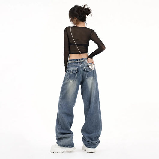 Nite Fury Vintage Washed Baggy Jeans