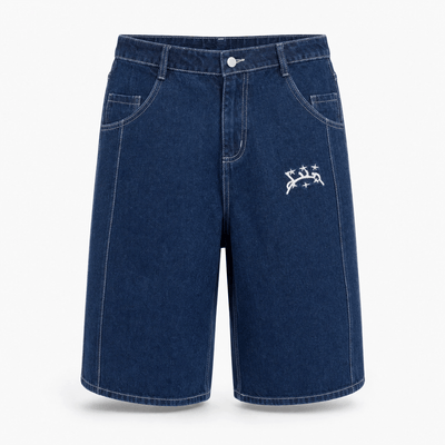 Nite Fury Dark Blue / M Wide Leg Baggy Shorts