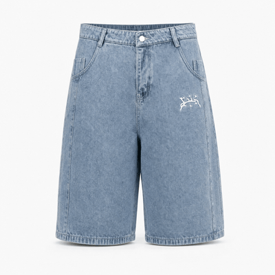 Nite Fury Light Blue / M Wide Leg Baggy Shorts