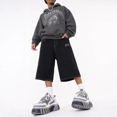 Nite Fury Wide Leg Baggy Shorts