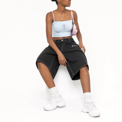 Nite Fury Wide Leg Baggy Shorts