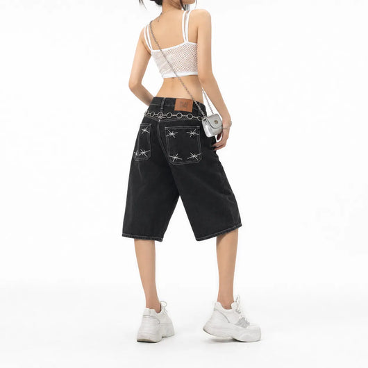 Nite Fury Wide Leg Baggy Shorts