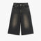 Wide Leg Cropped Baggy Shorts