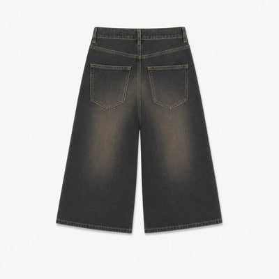 Nite Fury Wide Leg Cropped Baggy Shorts