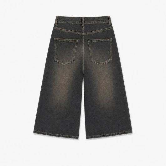 Nite Fury Wide Leg Cropped Baggy Shorts