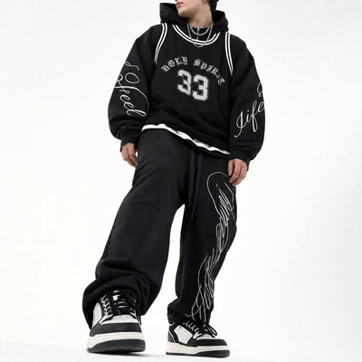 Nite Fury Zip Hoodie Calligraphy Script