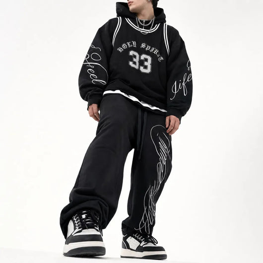 Nite Fury Zip Hoodie Calligraphy Script