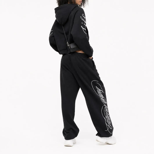 Nite Fury Zip Hoodie Calligraphy Script