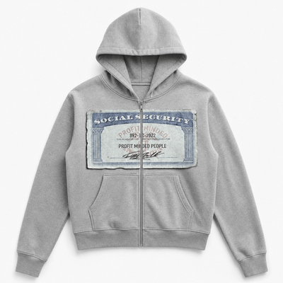 Nite Fury Grey / XS Zip Up Hoodie Social Security