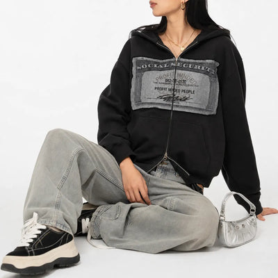 Nite Fury Zip Up Hoodie Social Security