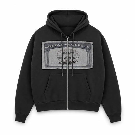 Nite Fury Black / XS Zip Up Hoodie Social Security