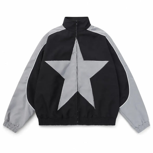 Nite Fury Black / S 40-47kg Zip Up Jacket Star Print
