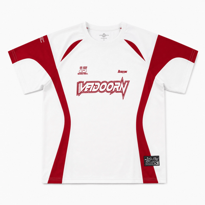 Nite Fury White & Red / XS Oversized Fit Jersey Top