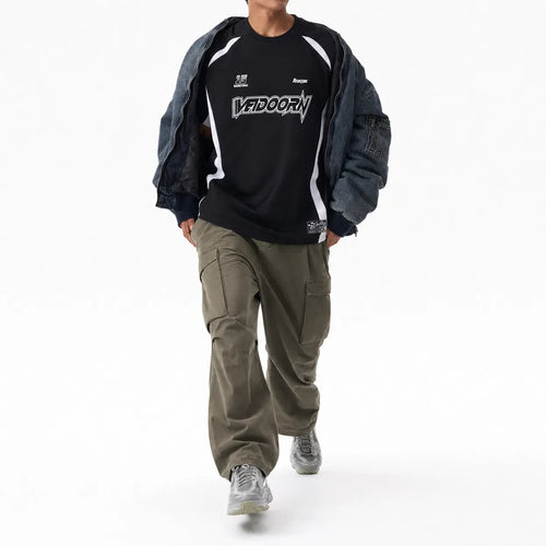 Oversized Fit Jersey Top