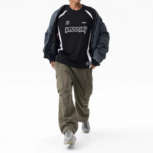 Nite Fury Oversized Fit Jersey Top