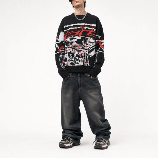 Nite Fury Oversized Knitted Jumper Relaxed