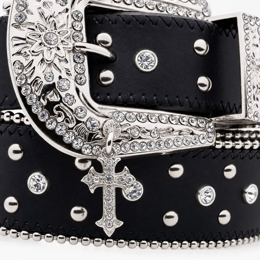 Nite Fury Rhinestone Cross Belt Accessory