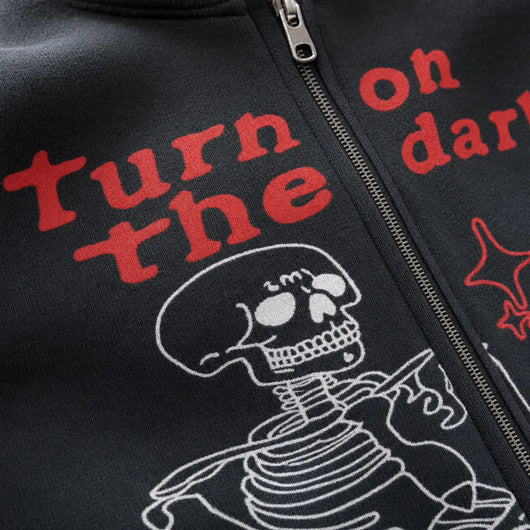 Nite Fury Skeleton Zip Hoodie Streetwear