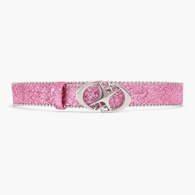 Nite Fury Pink Star Buckle Studded Belt