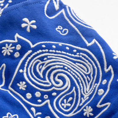 Urban Y2K Bandana Print Zip Hoodie