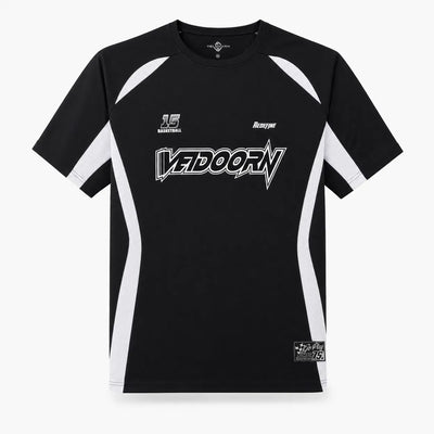 Urban Y2K Black & White / XS Oversized Fit Jersey Top