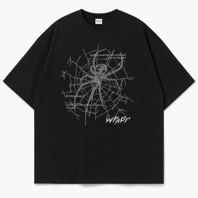 Urban Y2K Black / XXS Graphic T Shirt Spiderweb