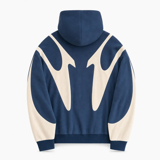 Urban Y2K Blue / S Zip Hoodie Oversized Hood