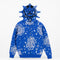 Bandana Print Zip Hoodie