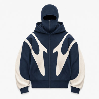 Urban Y2K Blue / XS Jacket Balaclava Hooded Design