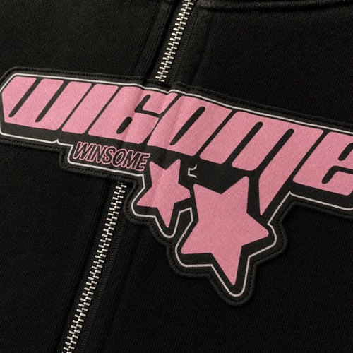 Full Zip Hoodie Oversized Y2K