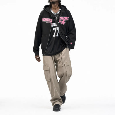 Urban Y2K Full Zip Hoodie Oversized Y2K