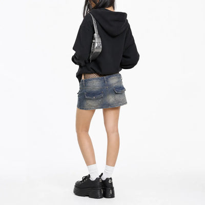 Urban Y2K Full Zip Hoodie Y2K Streetwear