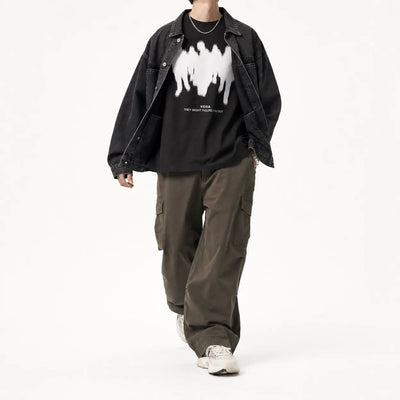 Urban Y2K Graphic T Shirt Shadow Silhouettes
