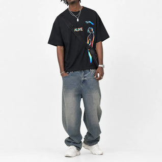 Graphic T Shirt Vibrant Print