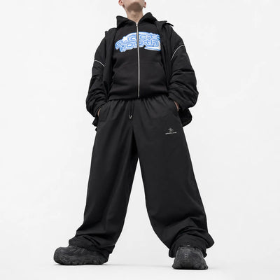 Urban Y2K Graphic Zip Hoodie Skull