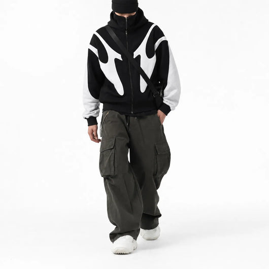 Urban Y2K Jacket Balaclava Hooded Design