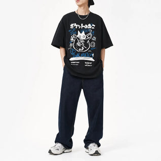 Japanese Cat Graphic Tee