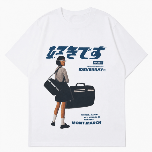 Urban Y2K White / XS Vintage Japanese Graphic T Shirt