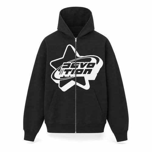 Full Zip Hoodie Y2K Streetwear