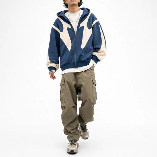 Zip Hoodie Oversized Hood