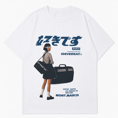 Nite Fury White / XS Vintage Japanese Graphic T Shirt